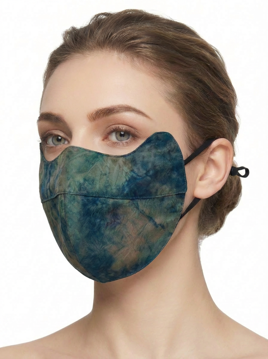 100% Gambiered Silk Face Mask