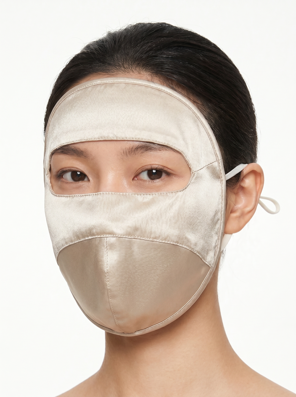 100% Mulberry Silk Full Face Sun Mask