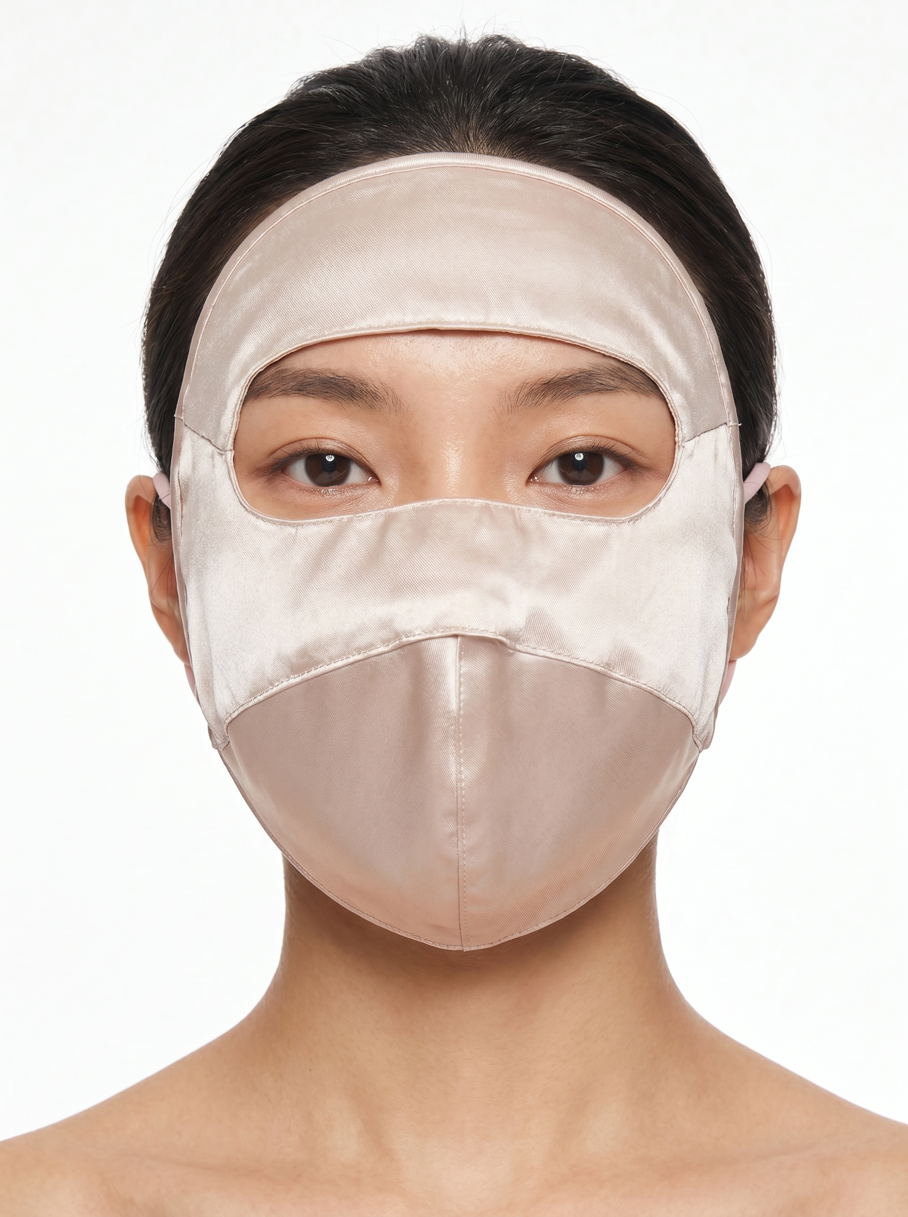 100% Mulberry Silk Full Face Sun Mask