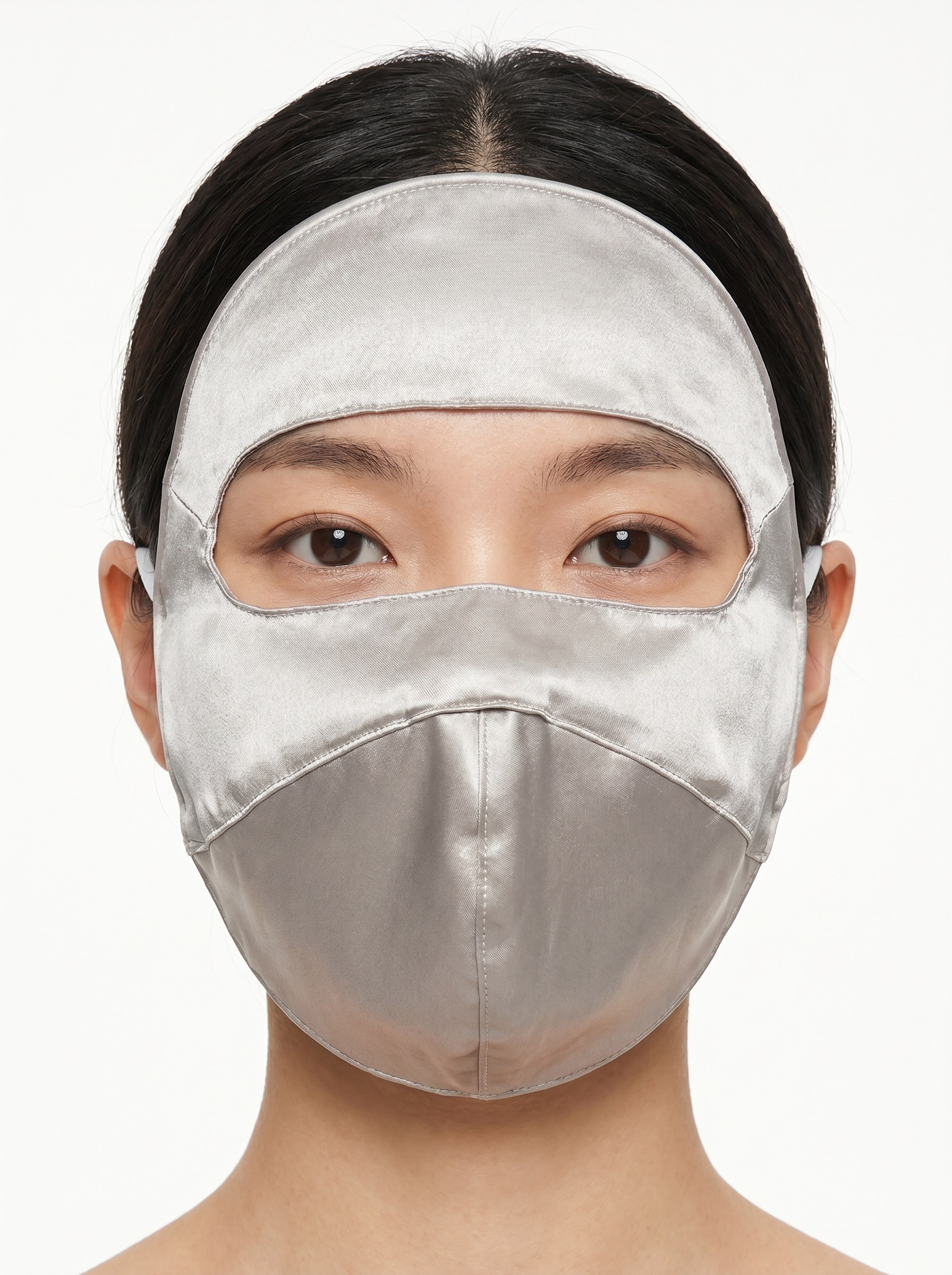 100% Mulberry Silk Full Face Sun Mask