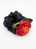100% Silk Gradient Rose Handmade Scrunchie